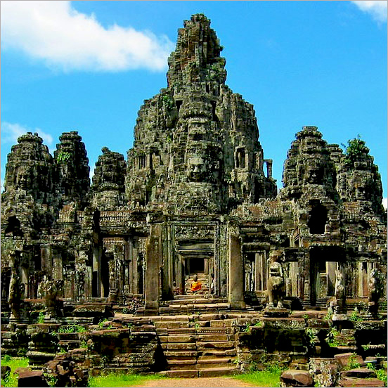 Angkor thom temple in Sieam Reap, Campuchia