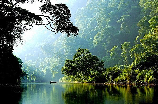 Vietnam national park of Ba Be in Bac Kan province