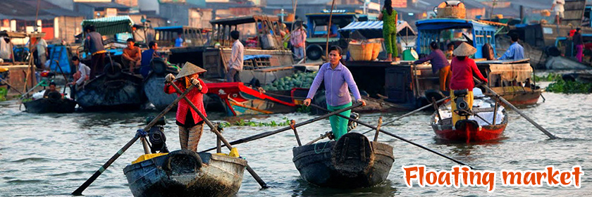 Mekong delta tour - Cai be floating market & Vinh Long tour